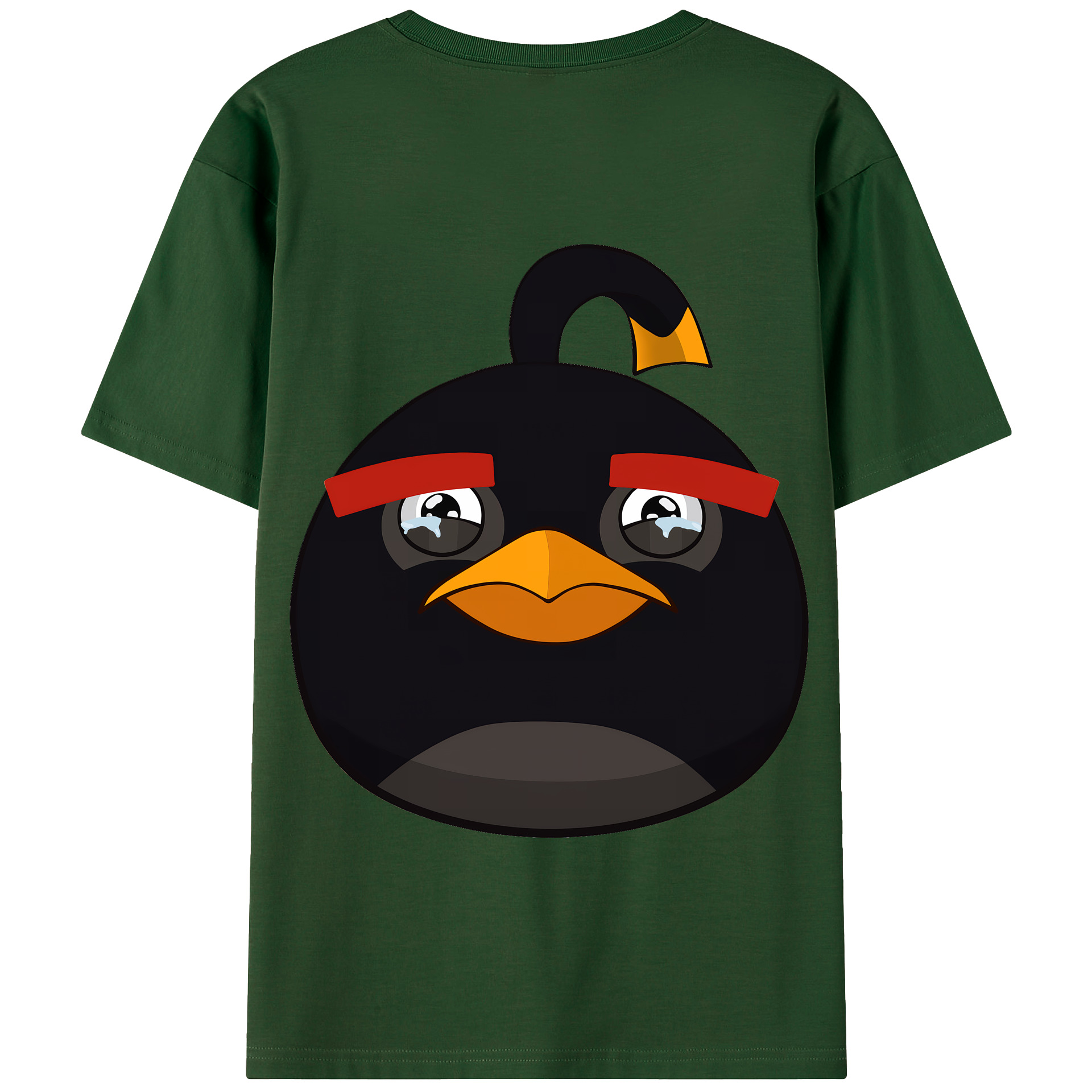 （画像用） Angry Birds アングリーバード 綿100％半袖Tシャツ（背面プリント）